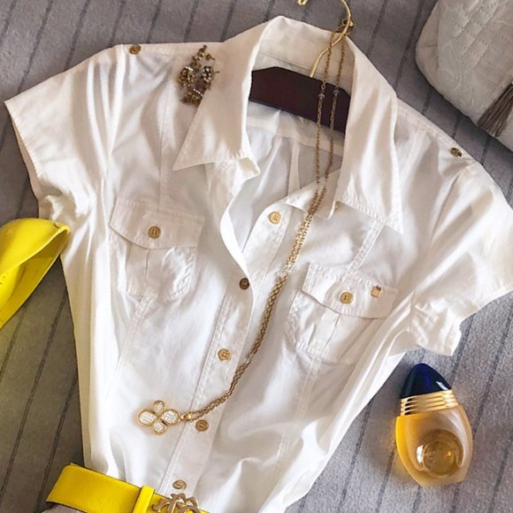 Short White Mini Dress - Picture 2 of 7